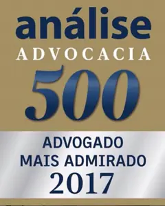 Selo Análise Advocacia 500 – Advogado Mais Admirado 2017